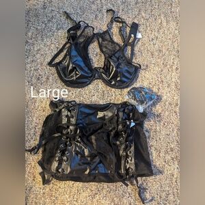 Black Lace Intimates Set